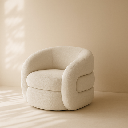 Roxbury Boucle Fabric Accent Chair