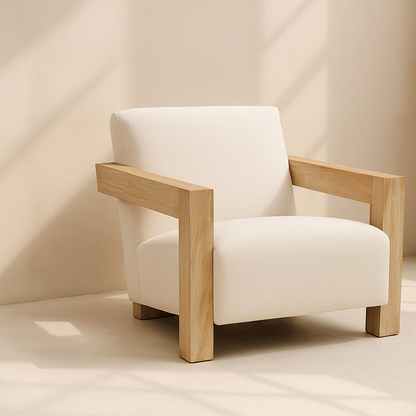 Ward Linen Fabric Accent Chair