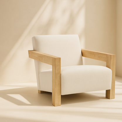 Ward Linen Fabric Accent Chair