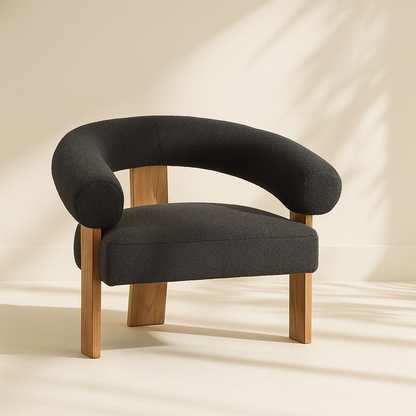 Winston Boucle Fabric Accent Chair