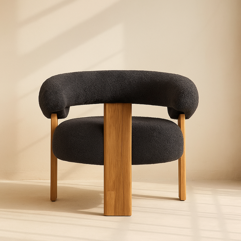 Winston Boucle Fabric Accent Chair