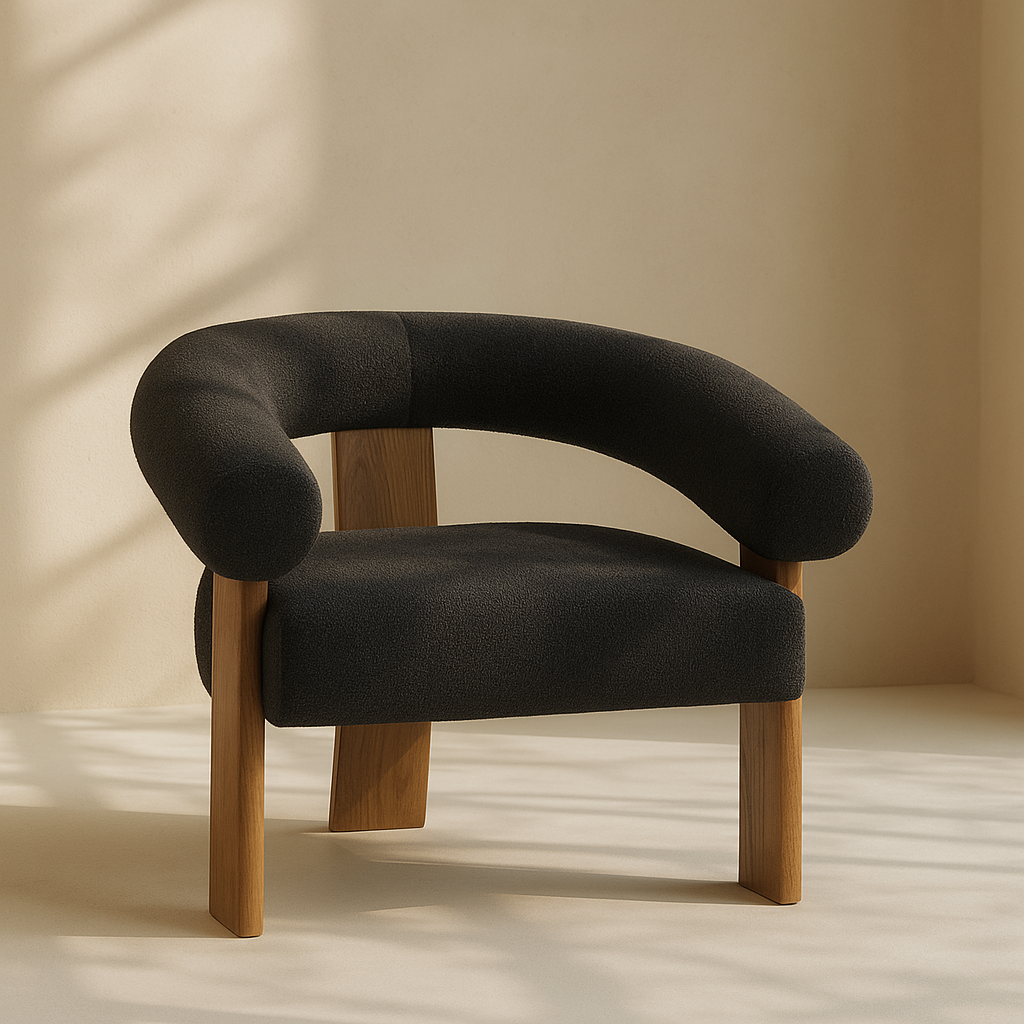 Winston Boucle Fabric Accent Chair