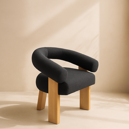 Winston Boucle Fabric Accent Chair