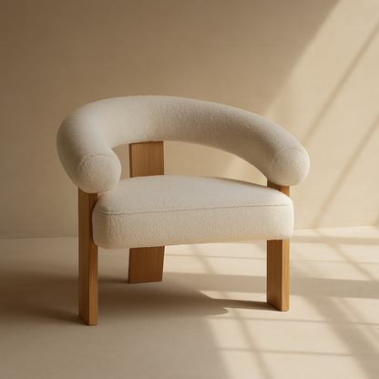 Winston Boucle Fabric Accent Chair