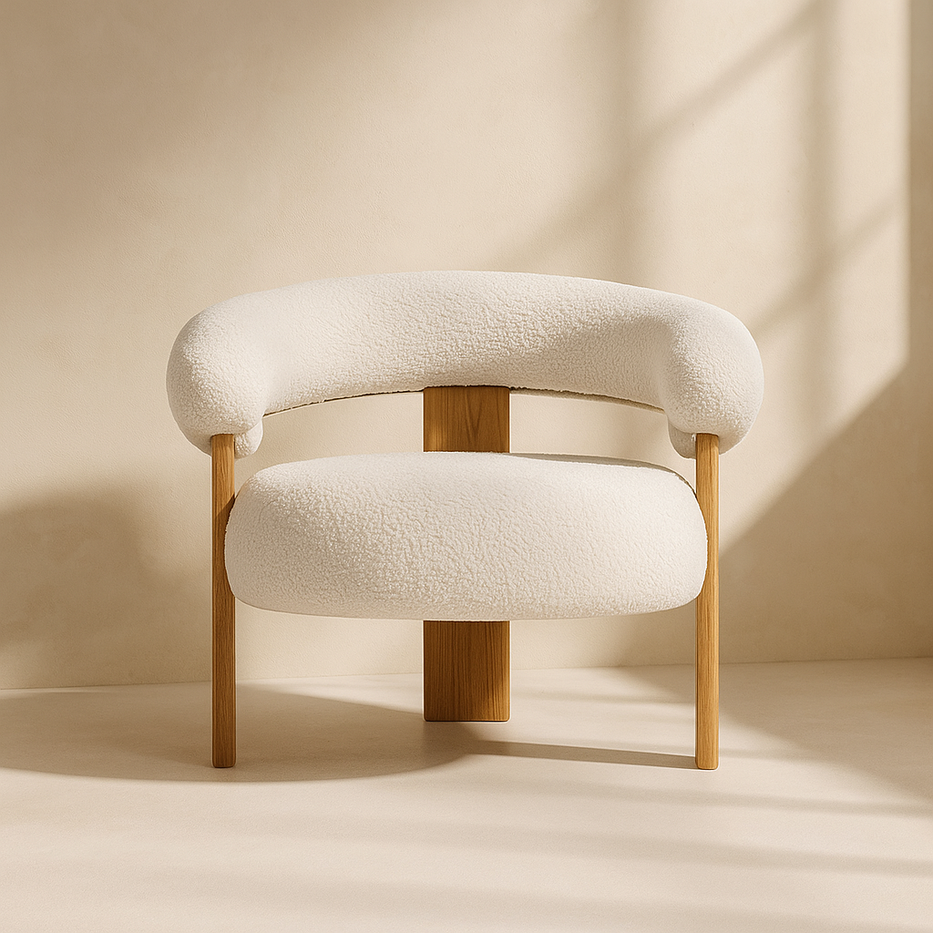 Winston Boucle Fabric Accent Chair