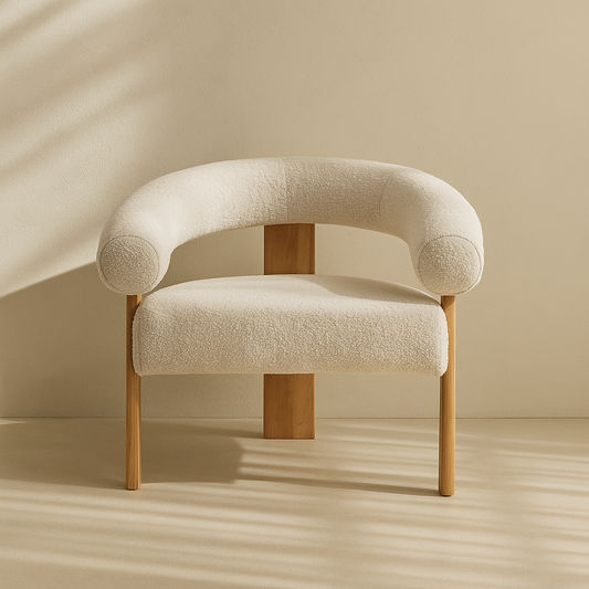 Winston Boucle Fabric Accent Chair