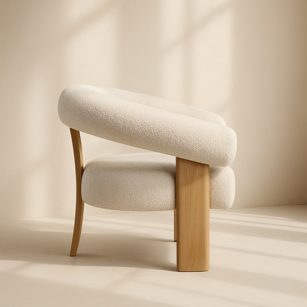 Winston Boucle Fabric Accent Chair