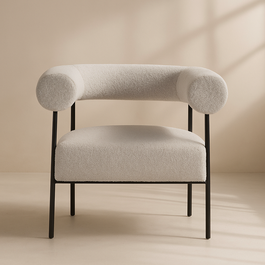 Blake Boucle Fabric Accent Chair