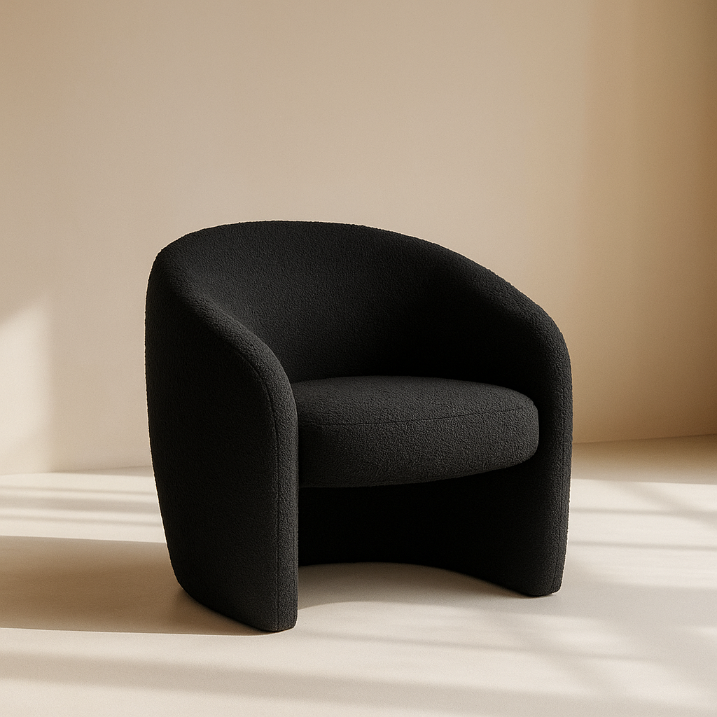 Acadia Boucle Fabric Accent Chair
