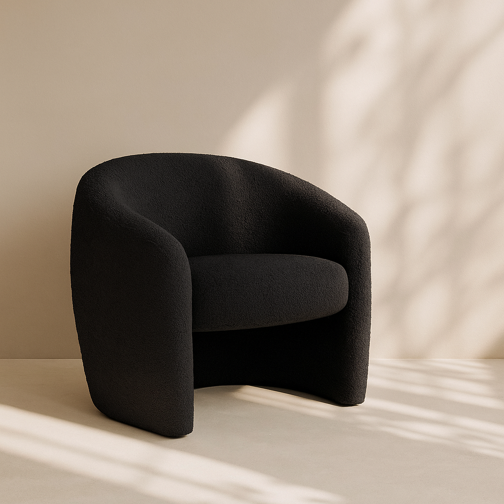 Acadia Boucle Fabric Accent Chair