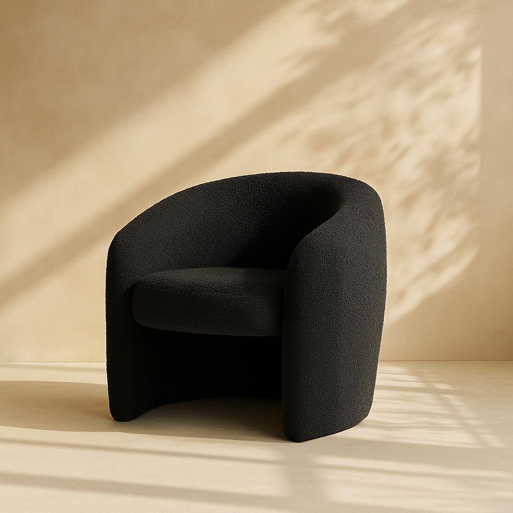 Acadia Boucle Fabric Accent Chair