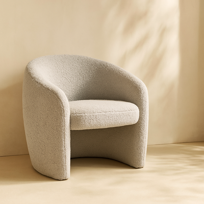 Acadia Boucle Fabric Accent Chair