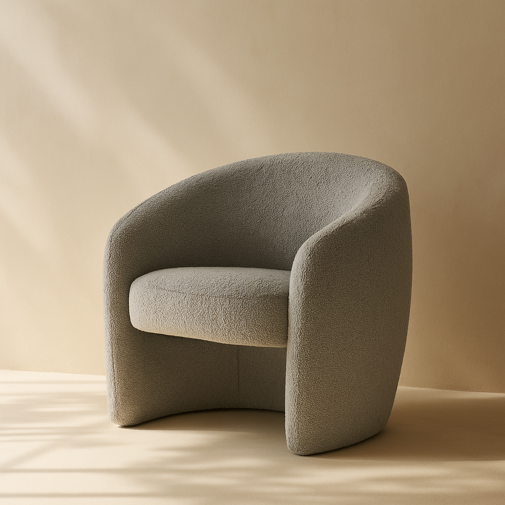 Acadia Boucle Fabric Accent Chair