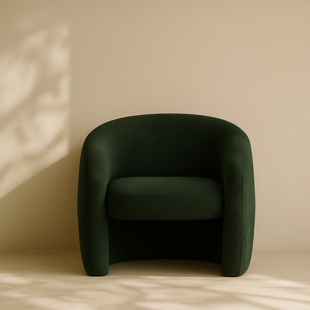 Acadia Boucle Fabric Accent Chair