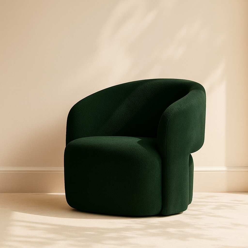 Acadia Boucle Fabric Accent Chair