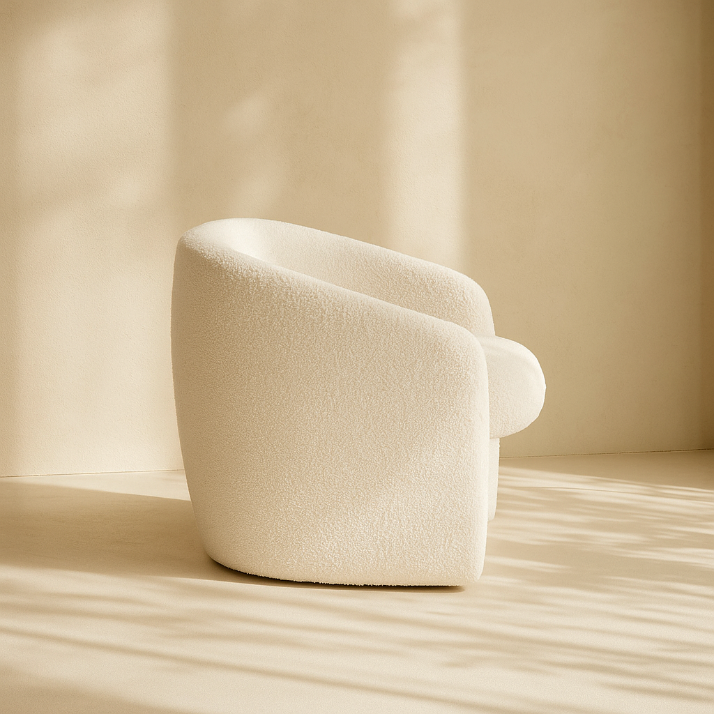 Acadia Boucle Fabric Accent Chair