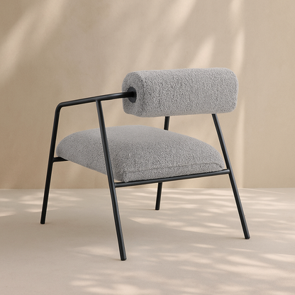 Carly Boucle Fabric Accent Chair