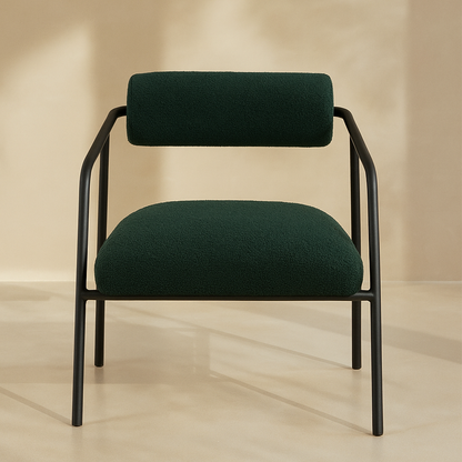 Carly Boucle Fabric Accent Chair