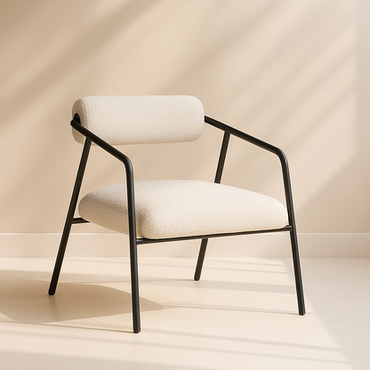 Carly Boucle Fabric Accent Chair