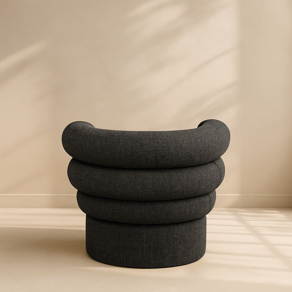 Valentina Linen Fabric Accent Chair