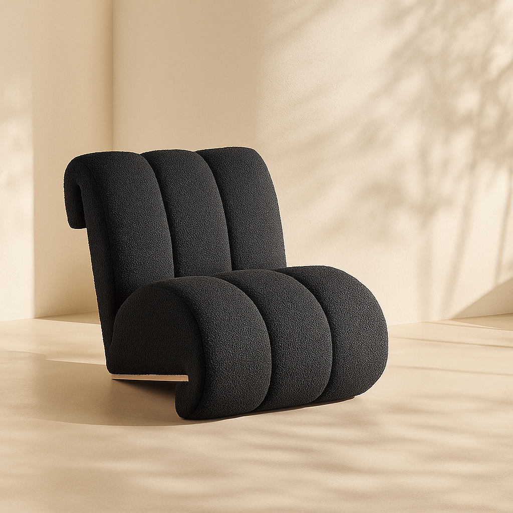 Swoon Faux Sheepskin Upholstered Accent Chair