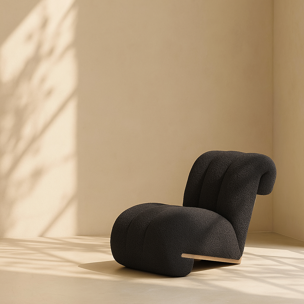 Swoon Faux Sheepskin Upholstered Accent Chair