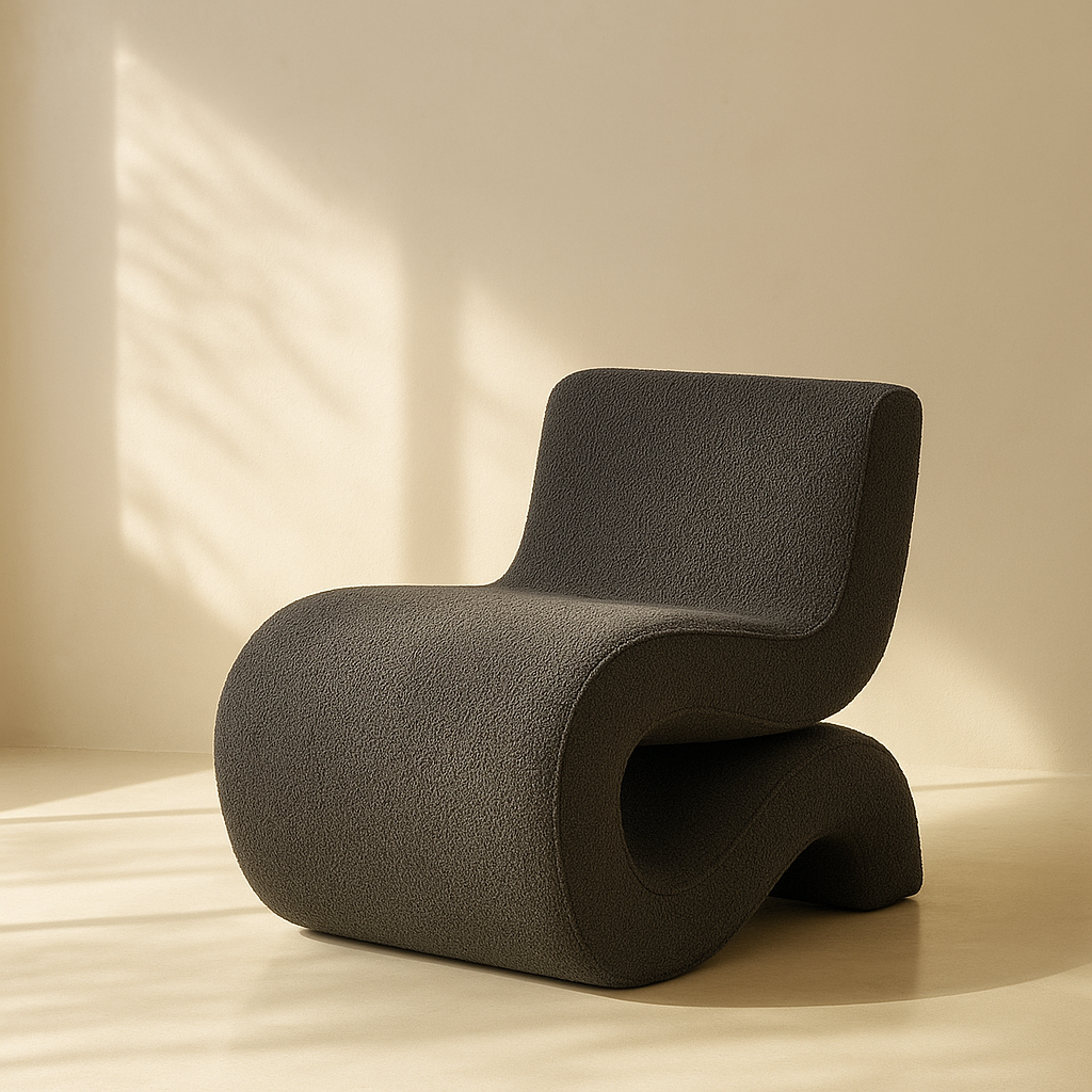 Desiree Boucle Fabric Accent Chair