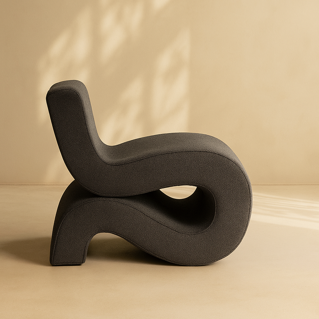 Desiree Boucle Fabric Accent Chair