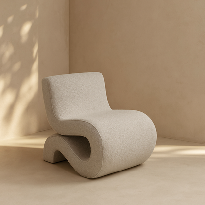 Desiree Boucle Fabric Accent Chair