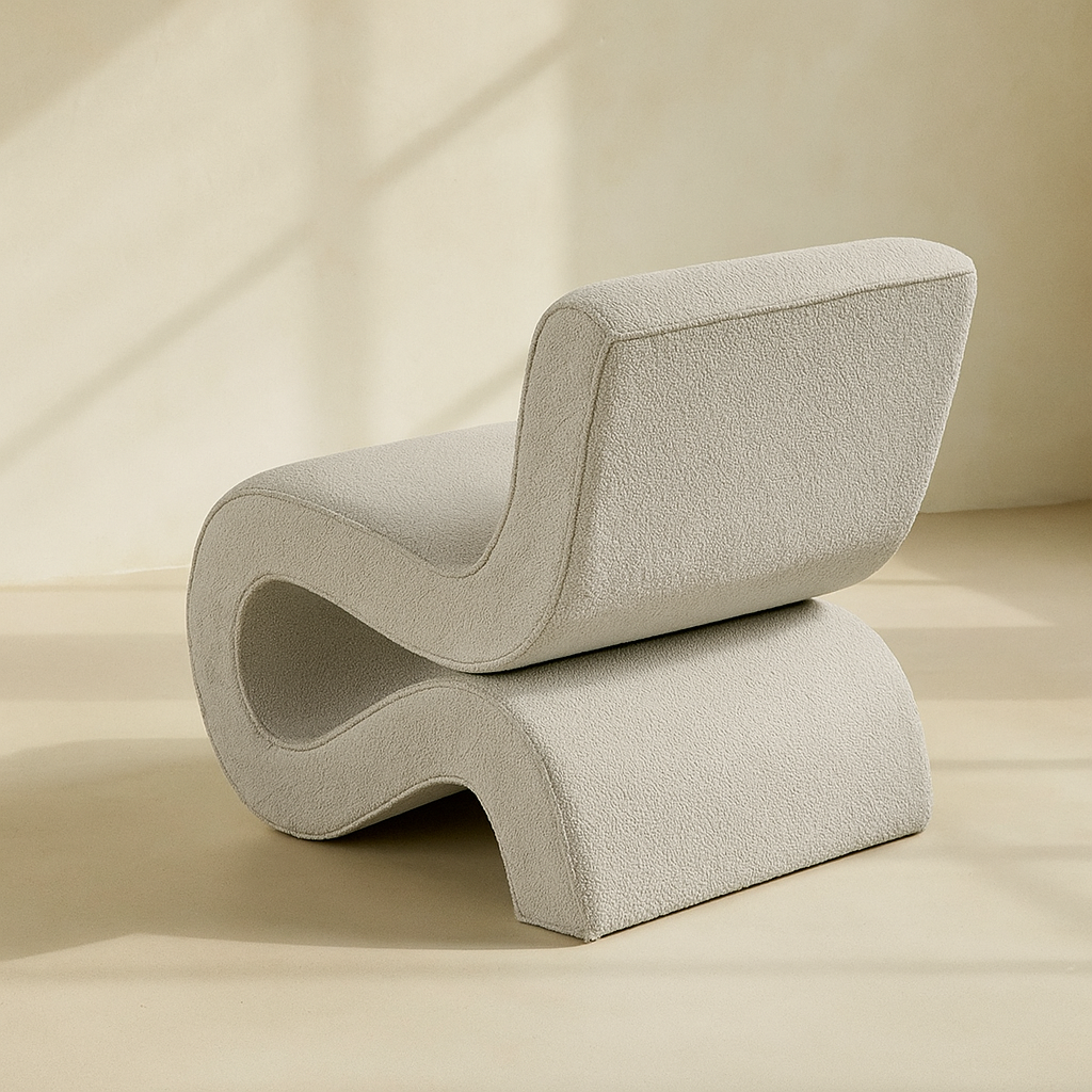 Desiree Boucle Fabric Accent Chair