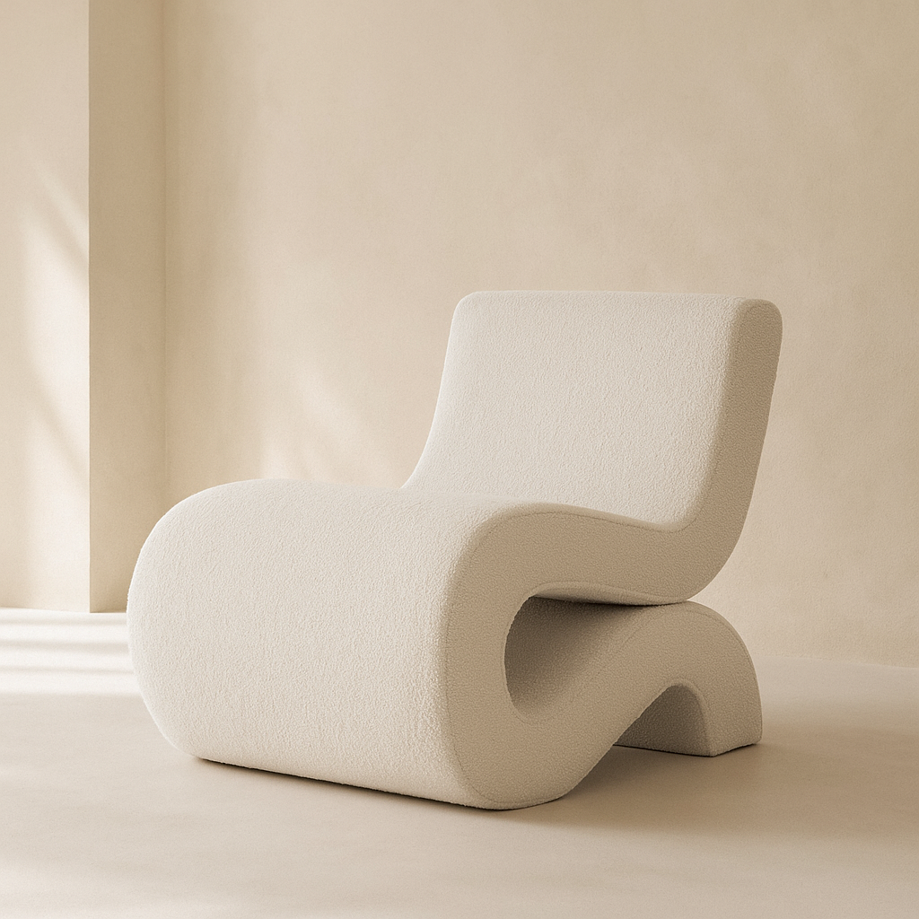 Desiree Boucle Fabric Accent Chair