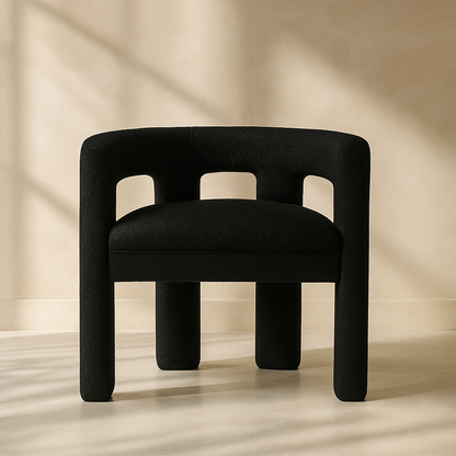 Athena Boucle Fabric Accent | Dining Chair