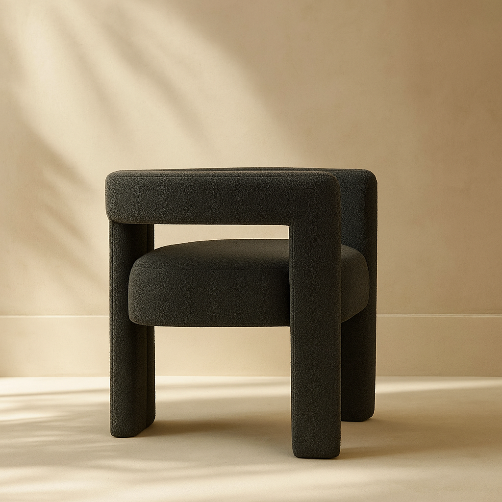 Athena Boucle Fabric Accent | Dining Chair