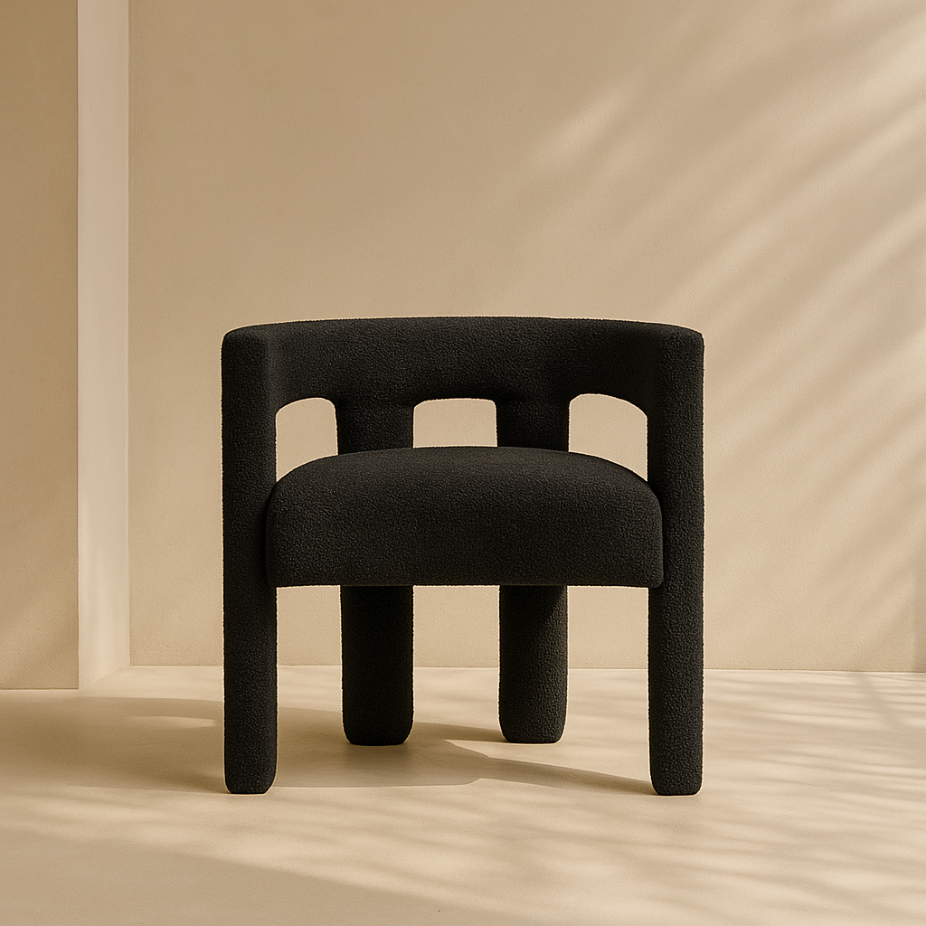 Athena Boucle Fabric Accent | Dining Chair