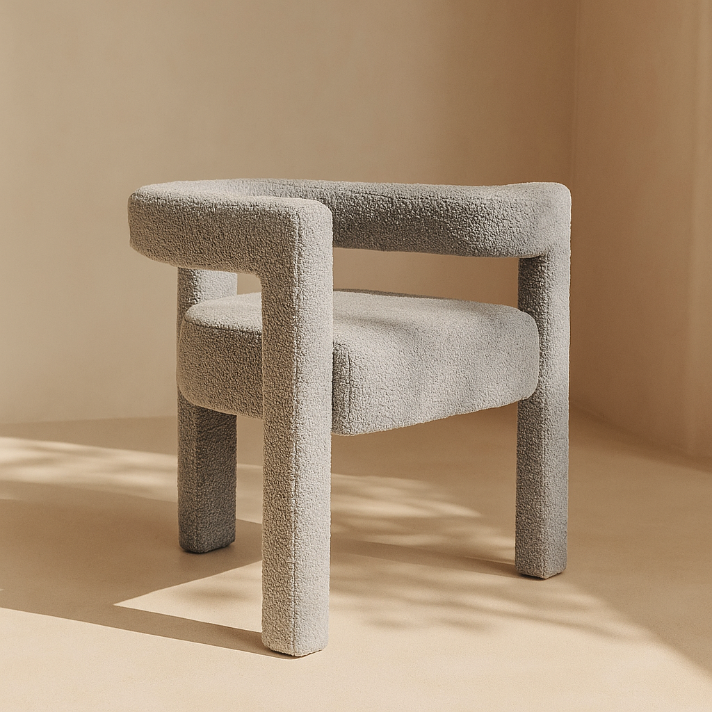Athena Boucle Fabric Accent | Dining Chair