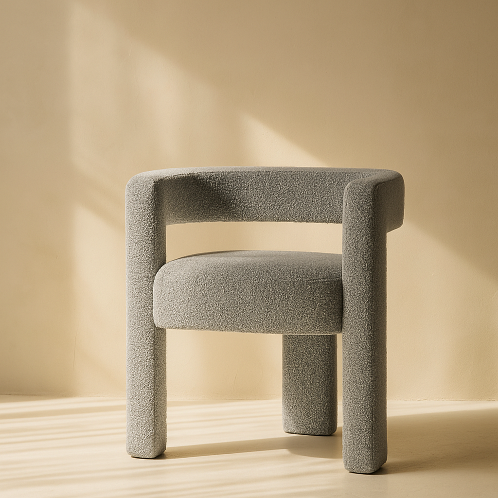 Athena Boucle Fabric Accent | Dining Chair