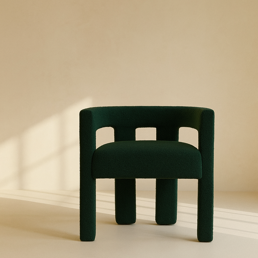 Athena Boucle Fabric Accent | Dining Chair