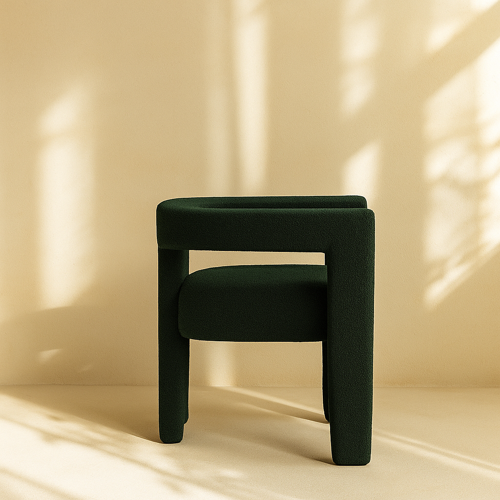 Athena Boucle Fabric Accent | Dining Chair