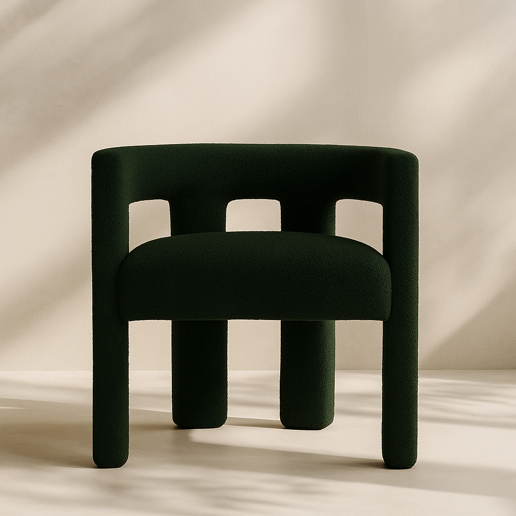 Athena Boucle Fabric Accent | Dining Chair