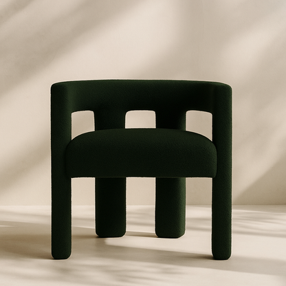 Athena Boucle Fabric Accent | Dining Chair