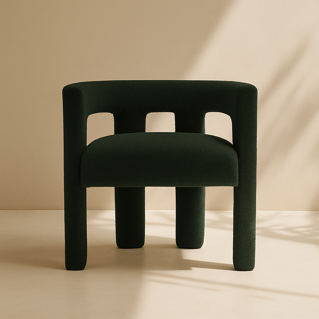 Athena Boucle Fabric Accent | Dining Chair