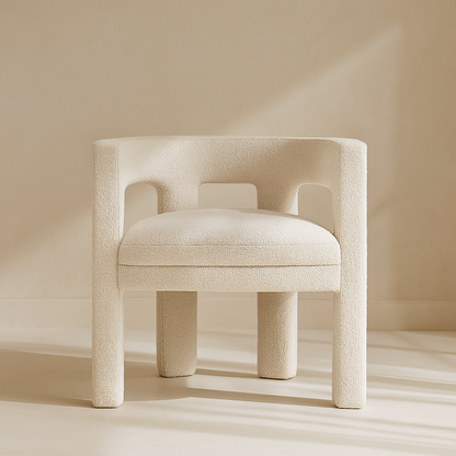 Athena Boucle Fabric Accent | Dining Chair
