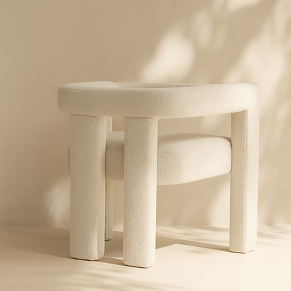 Athena Boucle Fabric Accent | Dining Chair