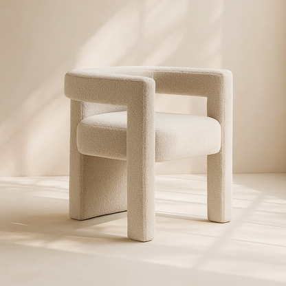 Athena Boucle Fabric Accent | Dining Chair