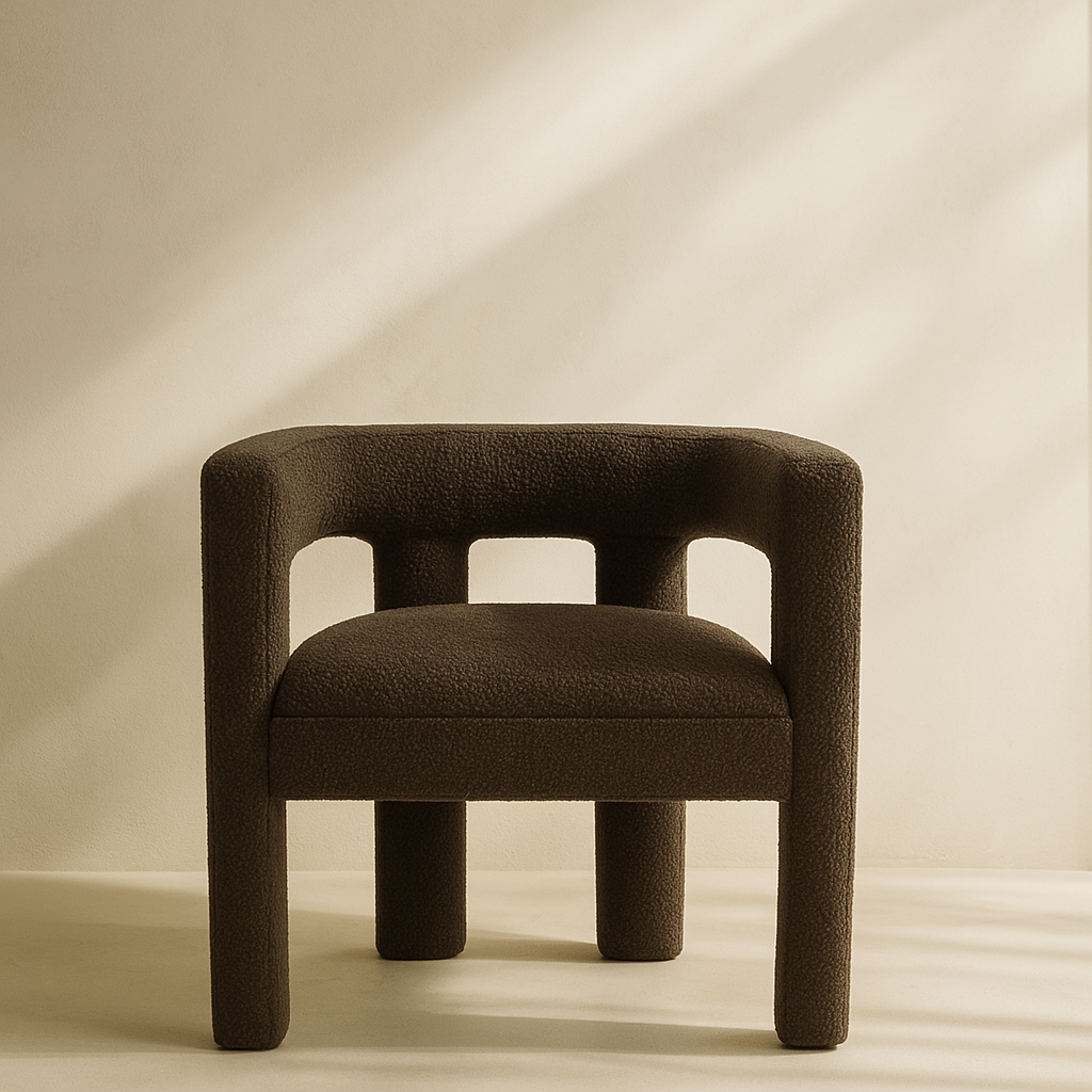 Athena Boucle Fabric Accent | Dining Chair