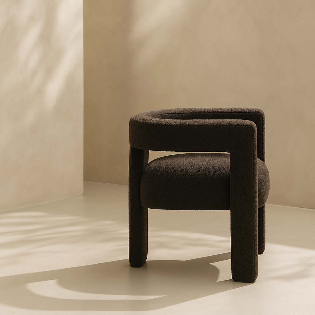 Athena Boucle Fabric Accent | Dining Chair
