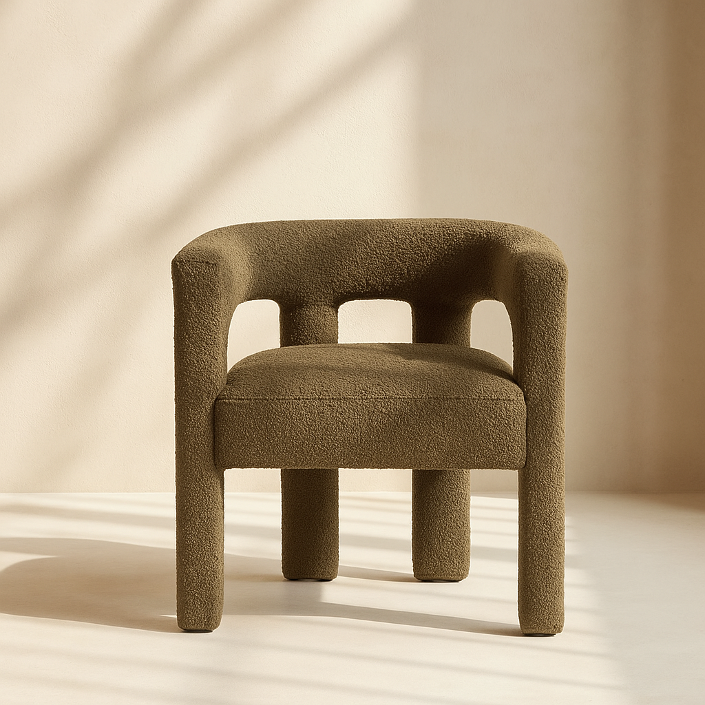 Athena Boucle Fabric Accent | Dining Chair