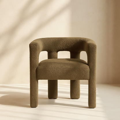 Athena Boucle Fabric Accent | Dining Chair