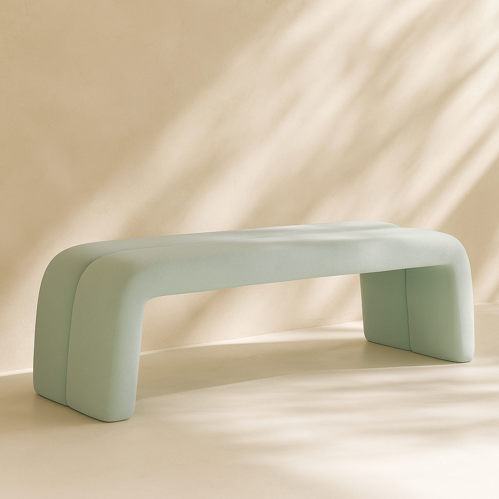 Arc Vegan Leather Bench