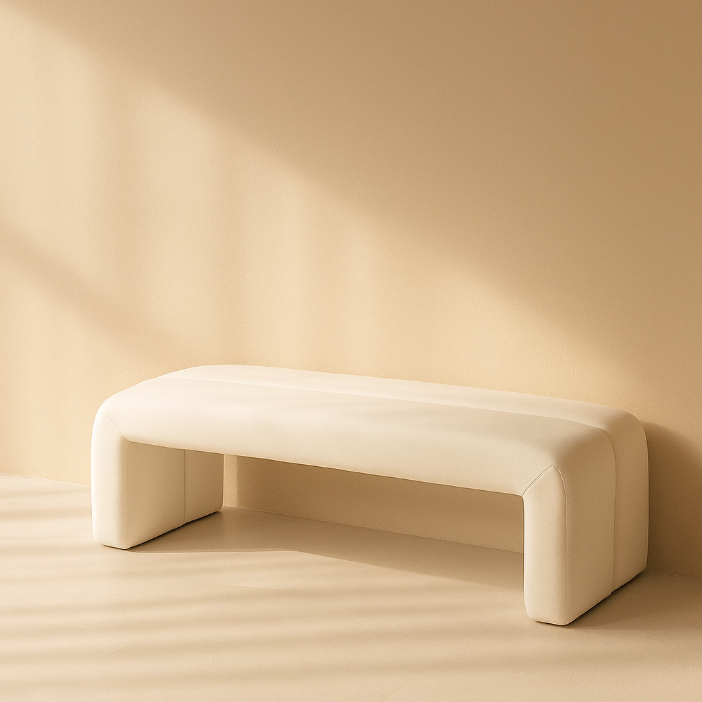 Arc Vegan Leather Bench